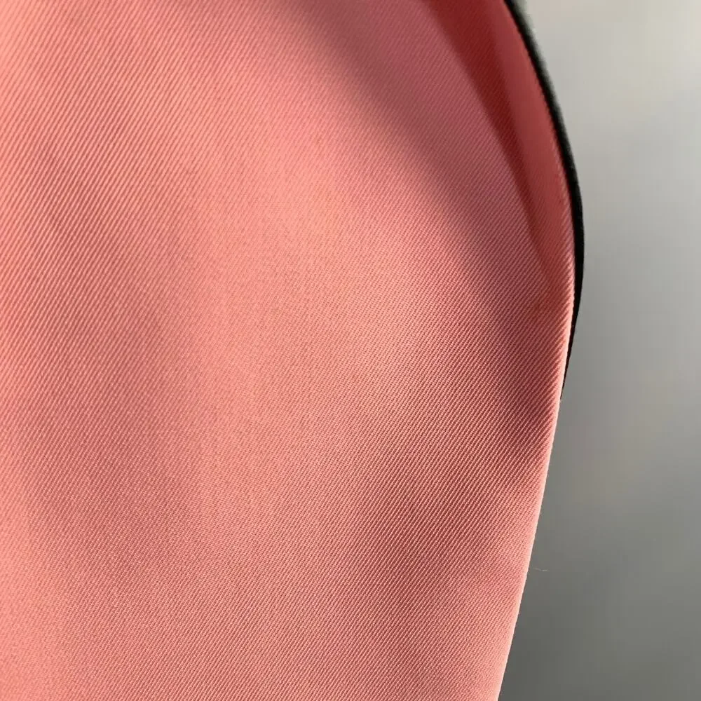 AMI Chest Size 44 Pink Black Cotton Polyester Peak Lapel Sport Coat